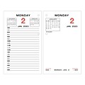 2023 AT-A-GLANCE Daily Loose-Leaf Desk Calendar Refill, 6 x 3.5, White (E017-50-23)