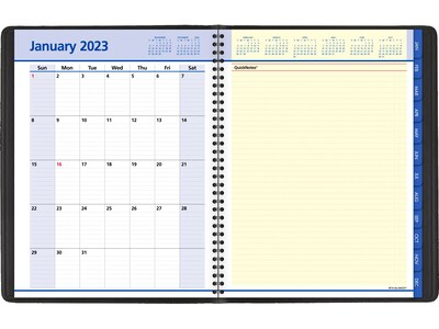 2023 AT-A-GLANCE QuickNotes 8.25 x 11 Weekly & Monthly Appointment Book, Black (76-950-05-23)