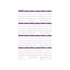 2023 AT-A-GLANCE 24 x 36 Yearly Wall Calendar, White/Purple/Red (PM12-28-23)