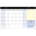 2023 AT-A-GLANCE QuickNotes 18 x 11 Monthly Compact Desk Pad Calendar, Blue/White/Yellow (SK710-00-23)