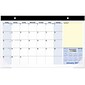 2023 AT-A-GLANCE QuickNotes 18" x 11" Monthly Compact Desk Pad Calendar, Blue/White/Yellow (SK710-00-23)