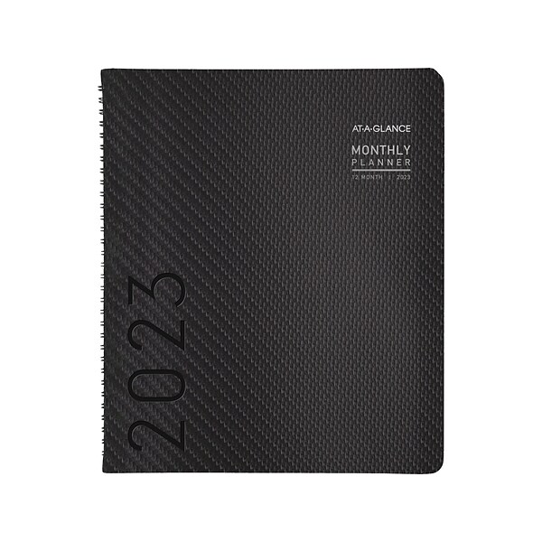 2023 AT-A-GLANCE Contemporary 9 x 11 Monthly Planner, Charcoal (70-260X-45-23)