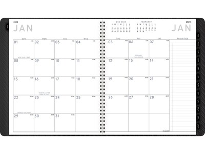 2023 AT-A-GLANCE Contemporary 9 x 11 Monthly Planner, Charcoal (70-260X-45-23)