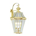 Livex Lighting 3-Light Polished Brass Outdoor Lantern (2361-02)