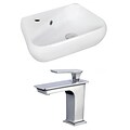 American Imaginations 17.5W Wall Mount White Vessel Left Faucet (AI-17922)