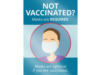 ComplyRight Mask Requirements Window Cling, 10 x 14, English (N0246)