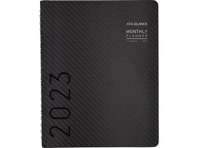 2023 AT-A-GLANCE Contemporary 8.25 x 11 Weekly & Monthly Planner, Charcoal (70-950X-45-23)