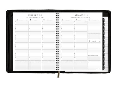 2023 AT-A-GLANCE Executive 8.25" x 11" Weekly & Monthly Appointment Book, Black (70-NX81-05-23)