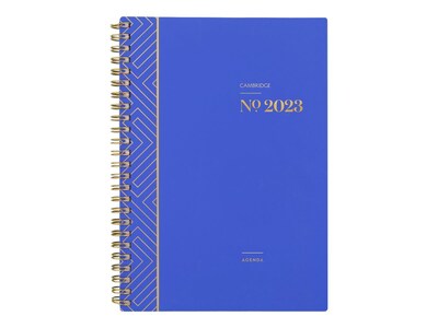 2023 Cambridge WorkStyle Classic 5.5 x 8.5 Weekly & Monthly Planner, Blue (1606-200-20-23)