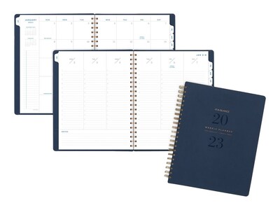 2023 AT-A-GLANCE Signature 8.5 x 11 Weekly & Monthly Planner, Navy (YP905-2023)