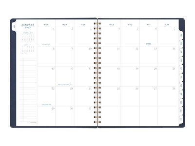 2023 AT-A-GLANCE Signature 8.5" x 11" Weekly & Monthly Planner, Navy (YP905-2023)