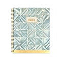 2023 AT-A-GLANCE BADGE Hand-Drawn Geo 8.5 x 11 Weekly & Monthly Planner, Blue/Yellow/White (1641H-905-23)