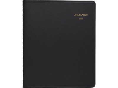 2023 AT-A-GLANCE 8.5 x 11.4 Daily Appointment Book Planner, Black (70-214-05-23)