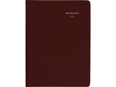 2023 AT-A-GLANCE DayMinder 8 x 11 Weekly Appointment Book Planner, Burgundy (G520-14-23)