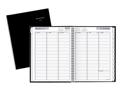 2023 AT-A-GLANCE DayMinder Premiere 8 x 11 Weekly Appointment Book Planner, Black (G520H-00-23)