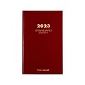 2023 AT-A-GLANCE 7.75 x 12 Daily Standard Diary, Red (SD377-13-23)