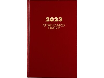 2023 AT-A-GLANCE 7.75 x 12 Daily Standard Diary, Red (SD376-13-23)