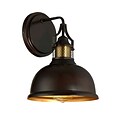 Filament Design 1-Light Oiled Rubbed Bronze Sconce with Brass Accents (STL-SVS474783)