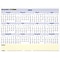2023 AT-A-GLANCE QuickNotes 16 x 12 Yearly Wet-Erase Wall Calendar, White/Blue/Yellow (PM550B-28-2