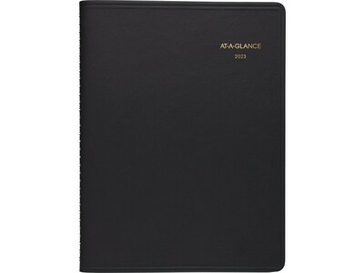 2023 AT-A-GLANCE 7 x 8.75 Weekly Appointment Book Planner, Black (70-865-05-23)