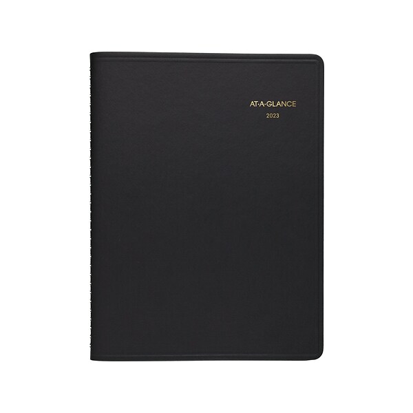 2023 AT-A-GLANCE 7 x 8.75 Weekly Appointment Book Planner, Black (70-865-05-23)