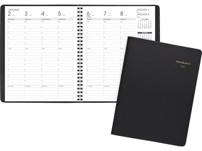 2023 AT-A-GLANCE 7 x 8.75 Weekly Appointment Book Planner, Black (70-865-05-23)