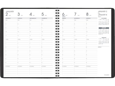 2023 AT-A-GLANCE 7" x 8.75" Weekly Appointment Book Planner, Black (70-865-05-23)