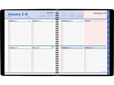 2023 AT-A-GLANCE QuickNotes City of Hope 8" x 10" Weekly & Monthly Appointment Book, Black (76-PN01-05-23)