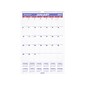 2023 AT-A-GLANCE 12" x 17" Monthly Wet-Erase Wall Calendar, Purple/Red/White (PMLM02-28-23)