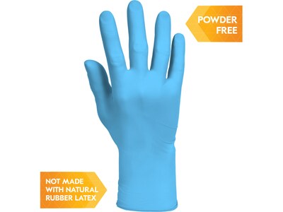 Kimberly-Clark KleenGuard G10 Comfort Plus Nitrile Glove, Light Blue, M, 100/Box (54187)