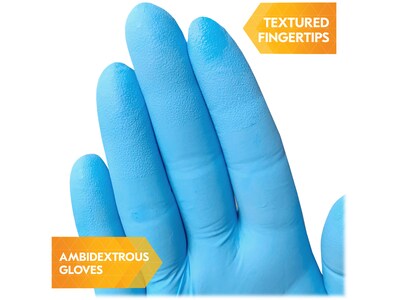 Kimberly-Clark KleenGuard G10 Comfort Plus Nitrile Glove, Light Blue, M, 100/Box (54187)