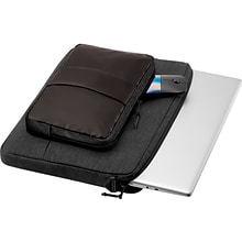 HP Polyester Laptop Sleeve for 15.6 Laptops, Black/Brown (1G6D6AA)