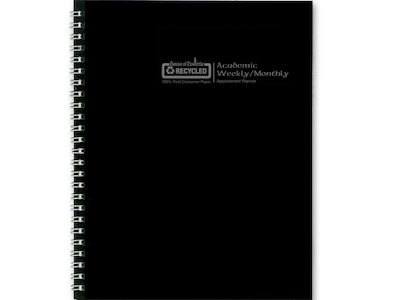 2022-2023 House of Doolittle Recycled 7 x 9 Academic Weekly & Monthly Planner, Black (295532-23)