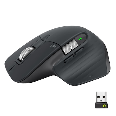 Logitech MX Master 3 Ergonomic Wireless Mouse for Business, Graphite (910-006198)