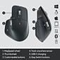 Logitech MX Master 3 Ergonomic Wireless Mouse for Business, Graphite (910-006198)