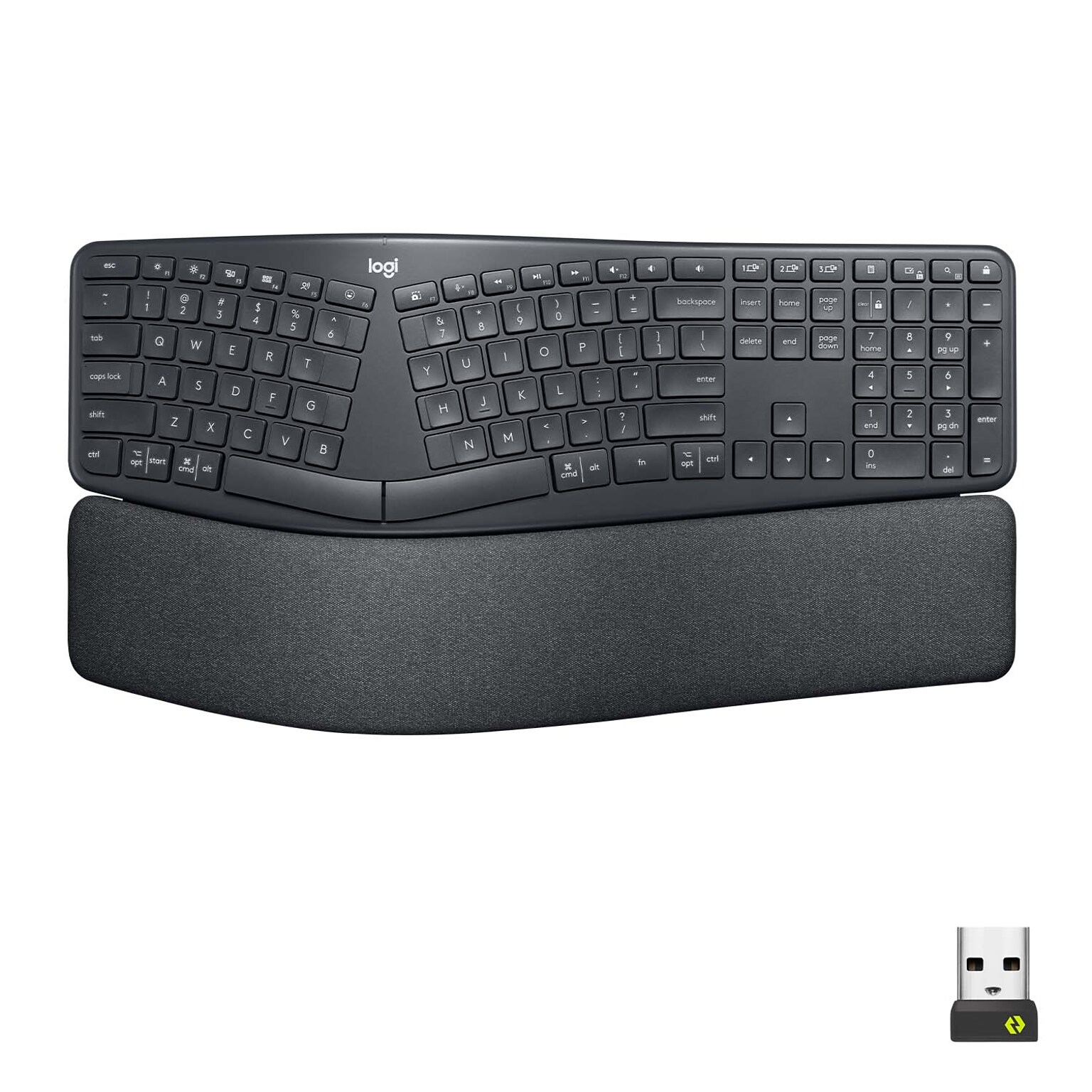 Logitech ERGO K860 for Business Wireless Ergonomic Keyboard, Graphite (920-010175)