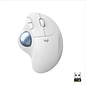 Logitech ERGO M575 Wireless Trackball Mouse for Business, Off White (910-006437)