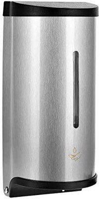 Alpine Industries Automatic Gel Hand Sanitizer and Soap Dispenser, 23oz, Stainless Steel