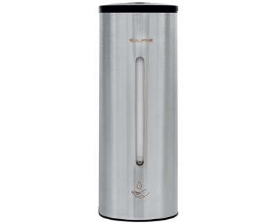 Alpine Industries Automatic Gel Hand Sanitizer Dispenser, 23 oz, Stainless Steel