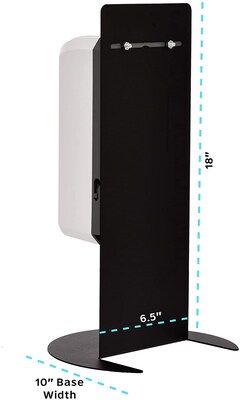 Alpine Industries Automatic Gel Sanitizer Dispenser with Tabletop Stand, 40 oz, Black