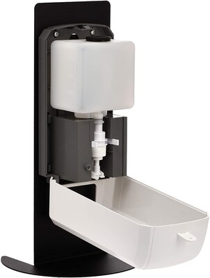 Alpine Industries Automatic Gel Sanitizer Dispenser with Tabletop Stand, 40 oz, Black