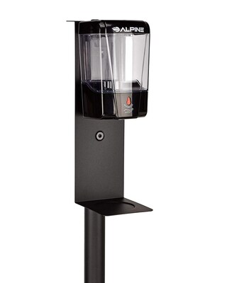 Alpine Industries Automatic Gel Hand Sanitizer Dispenser and Liquid Soap Dispensing with Floor Stand