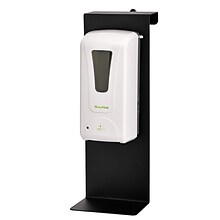 Alpine Industries Automatic Gel Sanitizer Dispenser with Wall Mounted Stand, 40 oz, Black