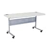 NPS® Flip-N-Store Training Table, 24 x 60, Speckled Gray  (BPFT24601)