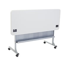 NPS® Flip-N-Store Training Table, 24 x 60, Speckled Gray  (BPFT24601)