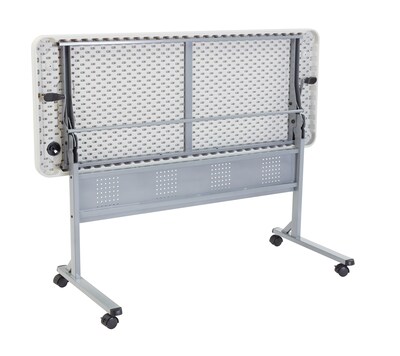 NPS® Flip-N-Store Training Table, 24 x 60, Speckled Gray  (BPFT24601)