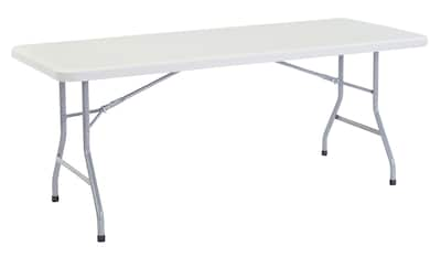 NPS® Heavy Duty Folding Table, 30 x 72, Speckled Gray (4 Pack)  (BT30724)