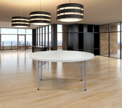 NPS 60" Dia. Folding Table, White (BT60R1)