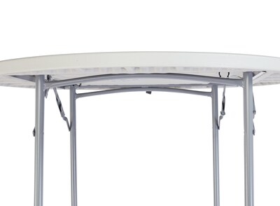 National Public Seating 48Dia. Folding Table, White (BT48R1)