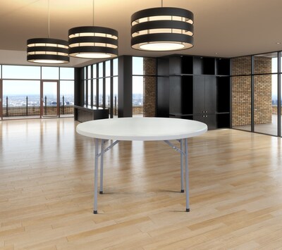 NPS 48" Dia. Folding Table, White (BT48R1)
